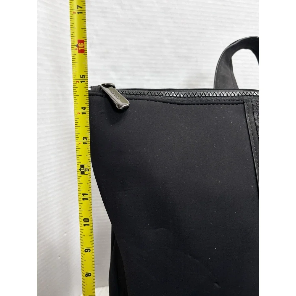Caraa x Athleta Backpack Black Neoprene‎ Laptop Travel Bag Removable Pouch
